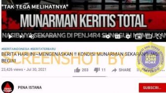 CEK FAKTA: Benarkah Munarman Kritis Total, Nasibnya Memilukan?