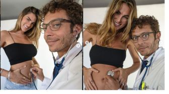 Valentino Rossi Pamerkan Momen Kehamilan Sang Pacar, Siap Jadi Bapak Nih