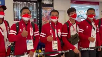 Atlet Para-bulu tangkis dan Para-powerlifting Disambut KBRI Tokyo