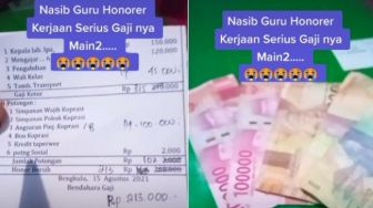 Slip Gaji Guru Honorer Viral di TikTok, Warganet Prihatin