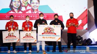 Berprestasi di Olimpiade Tokyo, Tim Bulu Tangkis Indonesia Terima Hadiah Rp6,4 Miliar