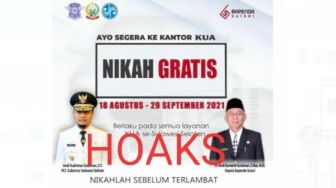 Viral Poster Ajakan Nikah Gratis di Sulsel, Begini Faktanya