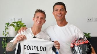 Main ke Markas Juventus, Fabio Quartararo Bertemu Cristiano Ronaldo