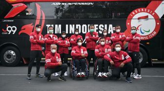Ketua NPC Indonesia dan Tim Para Atletik di Olimpiade Tokyo 2020 Bertolak ke Jepang