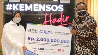 Kemensos Terima Bantuan Rp2 Miliar dari CT ARSA dan Dompet Amal Transmedia