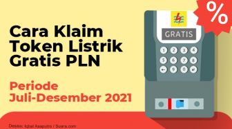 INFOGRAFIS: Cara Klaim Token Listrik Gratis PLN Periode Juli-Desember 2021