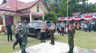212 Warga Jalani Vaksinasi Massal di Polsek Logas Tanah Darat