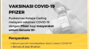 Sudah Ada! Daftar 3 Tempat Vaksin Pfizer di Jakarta