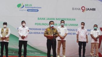 BPJS Ketenagakerjaan dan Pemprov Jambi Penuhi Gelar Vaksinasi untuk Pekerja Sektor UMKM