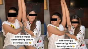 Bikin Bengek! Viral Challenge Gelitik Ketiak Pasangan, yang Kalah Enggak Setia