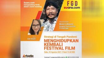 Saksikan Besok di Suara.com, FGD Menghidupkan Kembali Festival Film Saat Pandemi