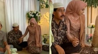 Haru, Viral Video Ayah Genggam Erat Tangan Putrinya di Hari Lamaran