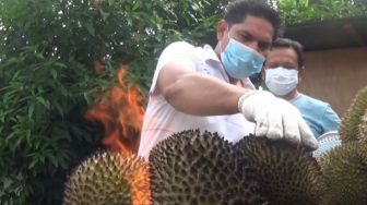 Pulang Dari Jawa, Pedagang di Medan Ini Raup Untung Usai Adaptasi Usaha Durian Bakar