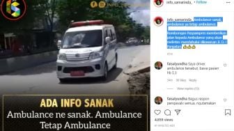 Rombongan Paspampres Disalip Ambulans di Salah Satu Jalan di Samarinda, Warganet: Respect!