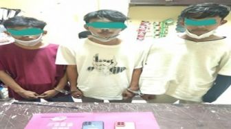 Kantongi Sabu, 3 Pemuda Asal Kuantan Hlir Kuansing Diringkus