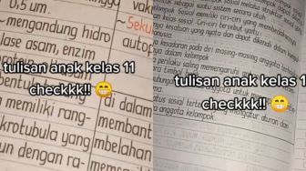 Warganet Heboh, Tulisan Tangan Anak SMA Bak Ketikan Komputer