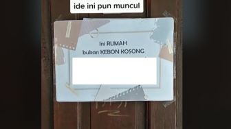 Tetangga Suka Asal Nyelonong Masuk Rumah, Wanita Beri Pesan Menohok di Pintu