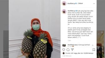 Gede Banget! Nanas Lokal Jatim yang Dipamerkan Khofifah Ini Asal Blitar