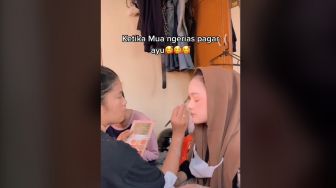 Viral Teknik MUA Rias Pagar Ayu, Tiga Orang Sekaligus Didandani Bersamaan