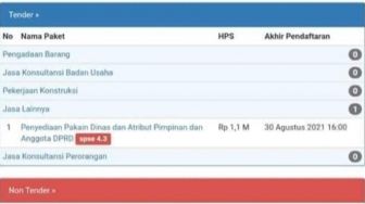 Miris! Pengadaan Baju Dinas dan Pin Emas 45 Anggota DPRD Pessel Dianggarkan Rp 1 M Lebih