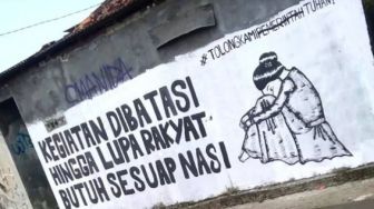 Viral Mural di Bogor 'Butuh Sesuap Nasi'