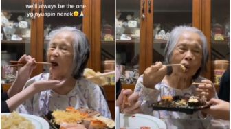 Nenek Makan Belasan Sushi Ogah Berhenti, Endingnya Malah Bikin Nyesel