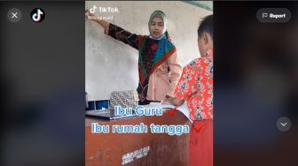 Ngajar Sambil Bawa Bayi, Perjuangan Guru Dapat Sorotan Warganet