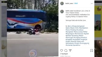 Video Detik-detik Pasca-Kecelakaan Sumber Kencono di Madiun, 1 Tewas Terkapar di Jalan