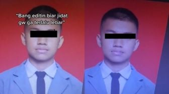 Viral Cowok Minta Fotonya Diedit Agar Jidat Tak Lebar, Hasilnya Ditonton 17 Juta Kali