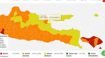 Alhamdulillah! Jawa Timur Keluar dari Zona Merah, Ini Update Data Terbaru Satgas Covid-19