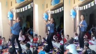 Viral Biduan Dangdut Joget Seksi di Acara Ulang Tahun Anak-anak, Warganet Geram