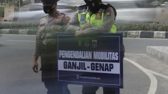 Sebanyak 49 Kendaraan Ditilang di Hari Pertama Penindakan Gage PPKM Jakarta