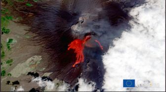 Meletus 50 Kali Selama 2021, Ini Penampakan Gunung Berapi Etna dari Luar Angkasa