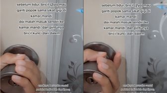 Balita Menangis Terjebak di Kamar Mandi, Sikap Santai Wanita Ini Jadi Sorotan