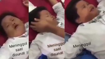 Aksi Bocah Pura-pura Pingsan saat Disunat, Ngakak Habis!