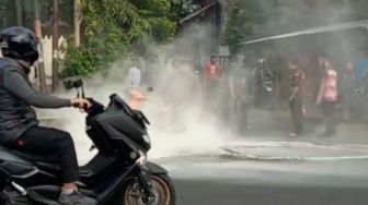 Usai Isi BBM Eceran, Motor di Cianjur Terbakar