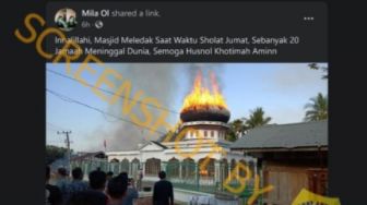 CEK FAKTA: Viral Masjid Meledak Tewaskan 20 Orang di Aceh, Benarkah?