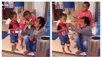 Seorang Ayah Belikan Es Krim Anaknya Viral, Videonya Bikin Warganet Tertampar