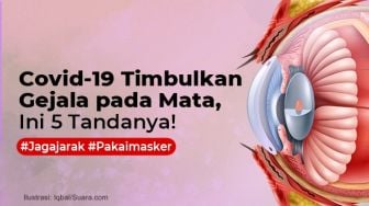 INFOGRAFIS: Covid-19 Timbulkan Gejala Pada Mata, ini 5 Tandanya!