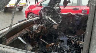 Warga Ungkap Detik-detik Mobil Pikap dan Sopir Terbakar di Jalan Medan