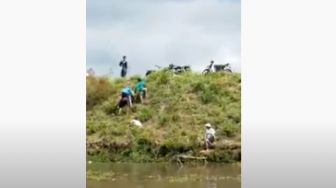 Viral! Area Mancing Ikan Malah Jadi Arena 'Jotosan' Dua Pria Tulungagung Ini