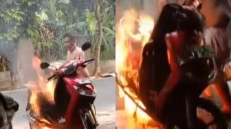 Viral Video Motor Terbakar saat Diservis di Bengkel, Si Perekam Jadi Sorotan