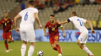 Hazard Cetak Gol, Belgia Benamkan Republik Ceko 3-0