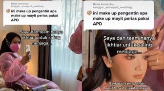 MUA Make Up Pengantin Pakai APD Malah Dinyinyiri Kayak Rias Mayat, Kisahnya Bikin Salut