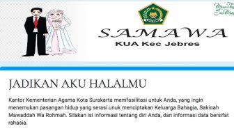 Khusus yang Jomblo! Kemenag Solo Luncurkan Layanan Mencari Jodoh "Jadikan Aku Halalmu"