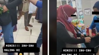 Viral Suami-Istri Maling di Minimarket, Pegawai Kasir Ngamuk Lihat Isi Tas Pelaku