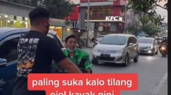 Tiba-Tiba Tilang Ojol, Pria yang Dikira Preman Ini Lakukan Hal Tak Terduga