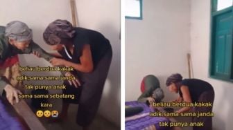 Ditemui Komunitas Panti Jompo Keliling, Lansia Kakak Beradik Kondisinya Bikin Warganet Iba