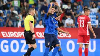 Hasil Bola Tadi Malam, Kualifikasi Piala Dunia 2022: Italia Berpesta, Inggris Imbang