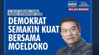 SBY dan Demokrat Ultah Bareng Hari Ini, di Twitter Malah Menggema Nama Moeldoko
